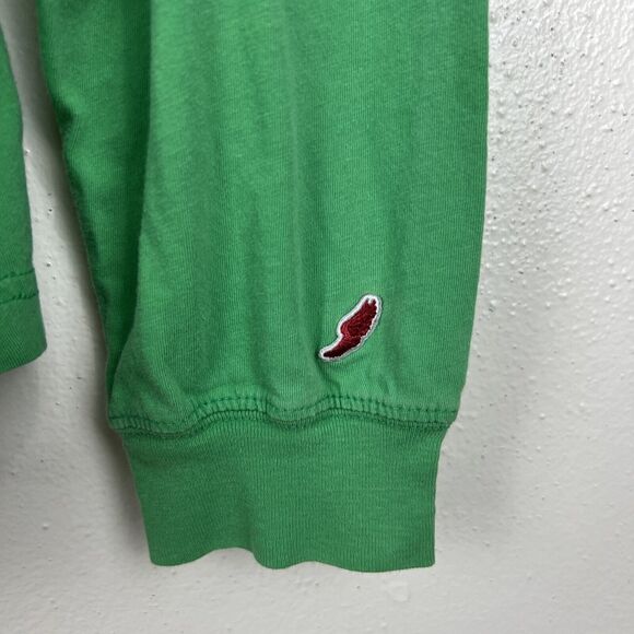 Notre Dame Long Sleeve Shirt Men Medium Green Blue Colorblock Original League - Picture 7 of 14